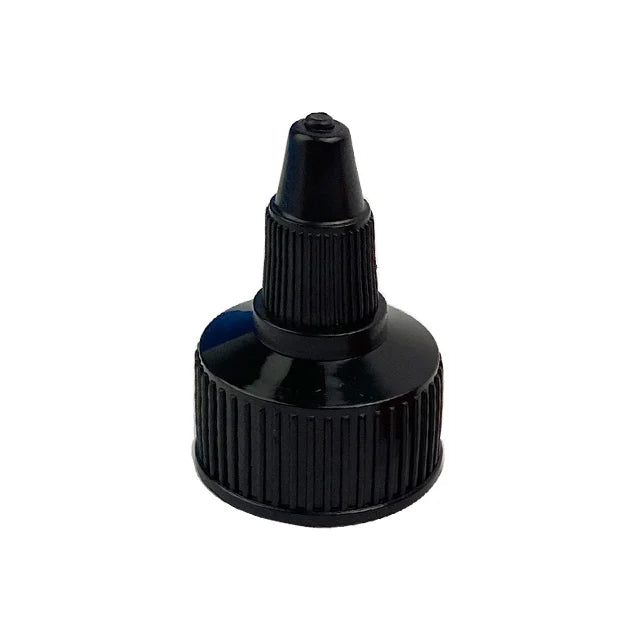 EU 24/410 Black Plastic Screw Top Cap Food Grade Bottle Lids/Closures with Aluminum Induction Liner for Honey Jars 24/410 Size