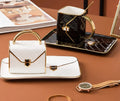Gold Coffee Cup and Saucer Set Creative Bag Styling Dim Sum Ceramic Saucer Business Gifts Mug