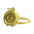 Wholesale Customized 3D Die Casting Keychain Double Sided Gold Animal Medal Design Cute Zinc Alloy Key Holder Cartoon Style