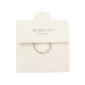Rings Paper Card Custom logo Printed Long Jewelry Rings Paper Cards Hanging Holder Ring Packaging Display Cards 6x6cm