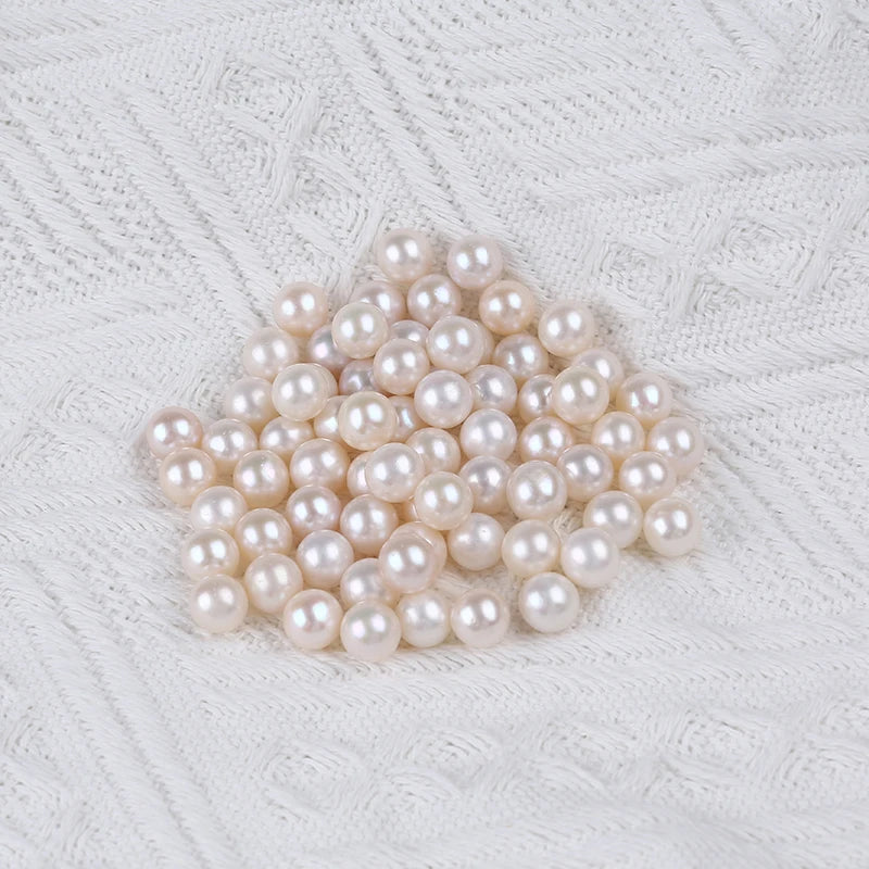 8-8.5mm Akoya Round Natural Loose Pearls No Hole