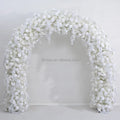 KE-FA002 Wedding Arch Flowers Wedding Silk Flower Arch White Flower Arch Arrangement Background for Event Decoration