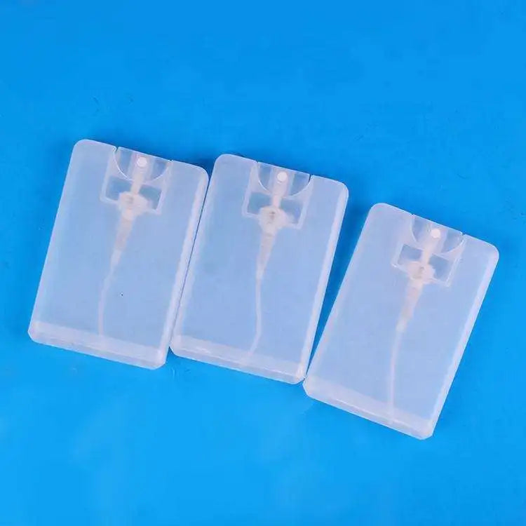 Travel Plastic Empty Portable Perfume Credit Card Square Pocket Spray Bottle