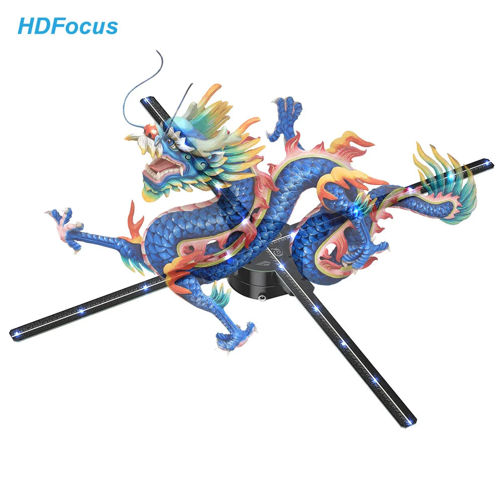 65Cm Holograma 3D Hologram Projector Fan 4K 1080P Advertising Hologram 3D Fan Image Projector