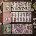 50pcs/pack Decorative Dairy Sticker Collection Library Series DIY Hand Account Material Decoration Collage Base 8Models