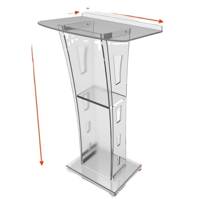 Customized Modern Acrylic Desktop Lectern Podium Smart for s Pulpit School Church Conference Customized Acrylic Lectern