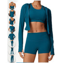 11pcs Zipper Jacket Long Sleeve Flare Pant Quick Dry Gym Sports Workout Active Wear Fitness Outdoor Running Yoga Set for Women