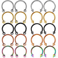Popular Body Piercing Tattoo Jewelry Horseshoe Ring Earrings Stainless Steel C-ring Nose Ring for Women