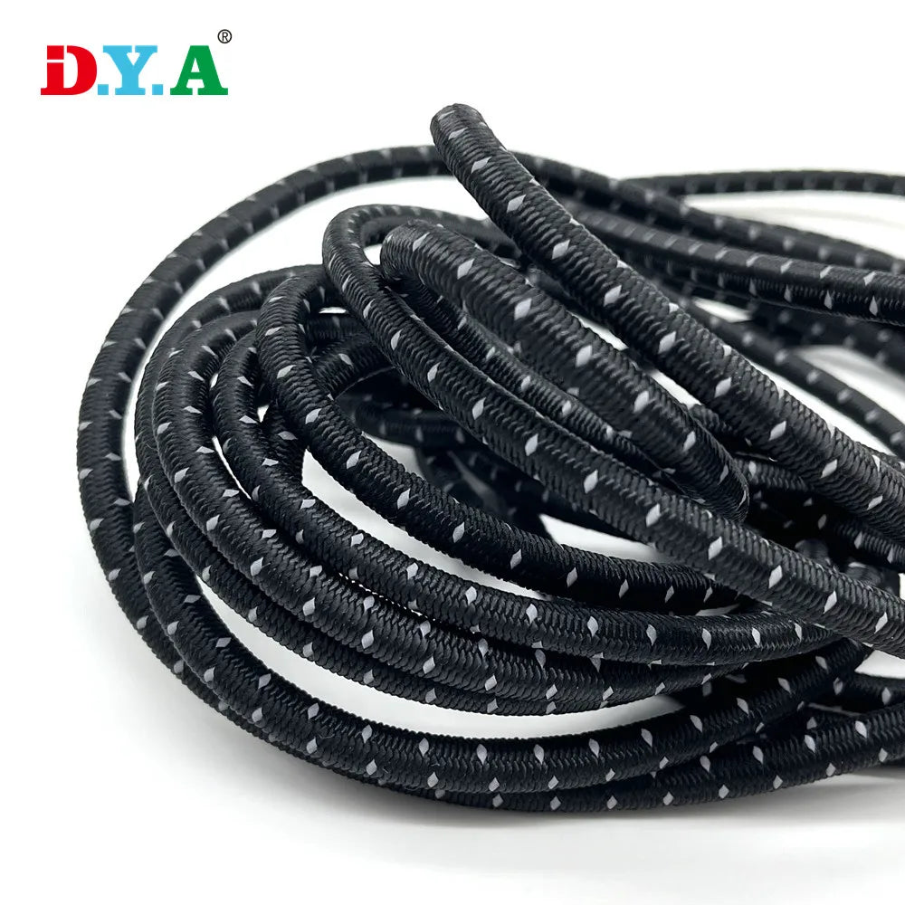 Factory Jump Point Shock Cord Reflective Elastic String Cord Elastic Bungee Cord