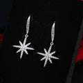 Factory Wholesale 925 Silver Platinum Plated Drop Earrings for Women Fashion Gift Party Wedding Long Classic Shiny Zircons