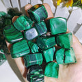 Hot Sale Natural Healing Natural Malachite Tumbled Stones Polished Crystal Gravel for Decoration