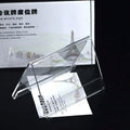 V Shape Cheap Table Menu Stand With Advertising Page Holder China Factory Custom Vertical Acrylic Sign Holder