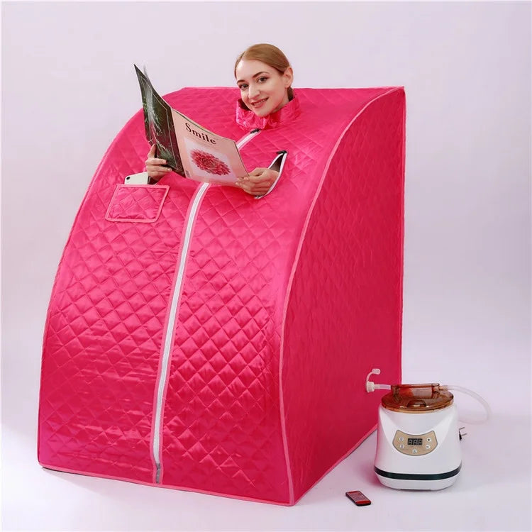 Acrylic 304 Stainless Steel Mini Steam Sauna Tent One Person Modern Home Hotel Portable Foldable 1500W Electric Heating CE
