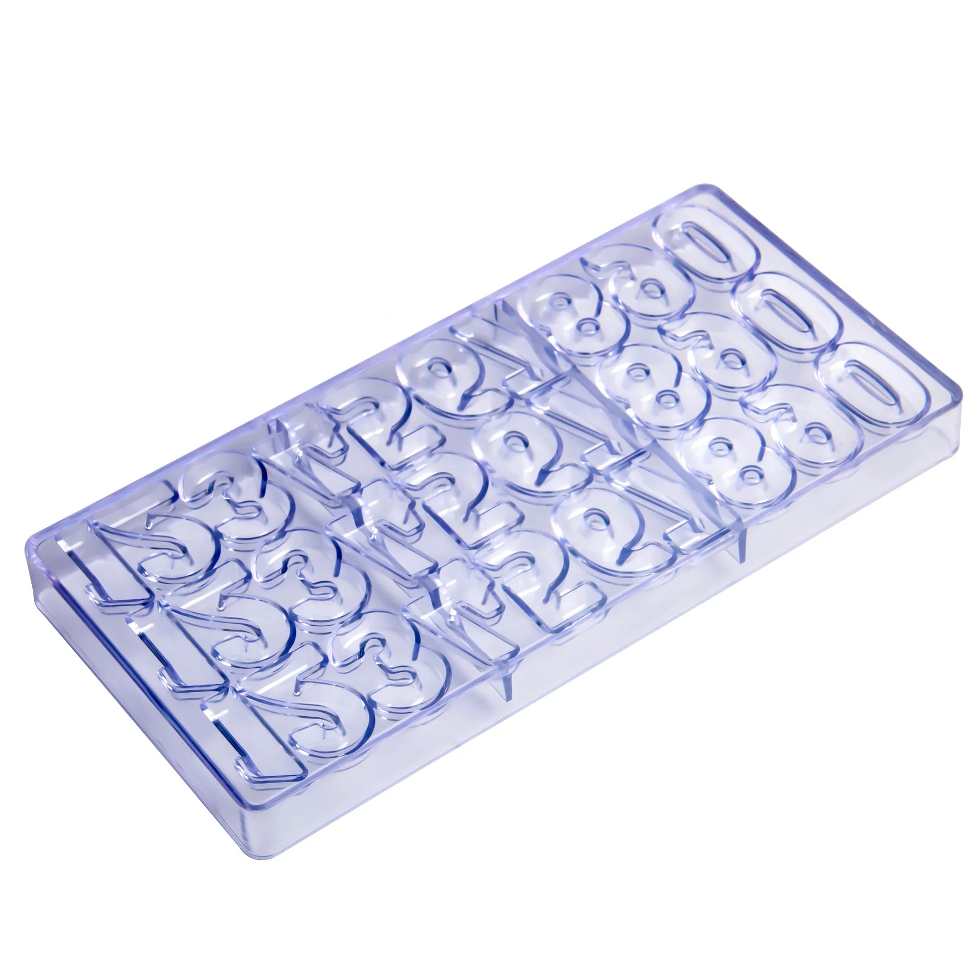 3D Plastic Chocolate Mold Number Polycarbonate Mold Molde De Policarbonato Para Chocolate Baking Tools