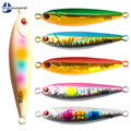 60G 80G 100G Lead Alloy Metal Jigging Fishing Bait Saltwater Trolling Fishing Lure Slow Pitch Jigs