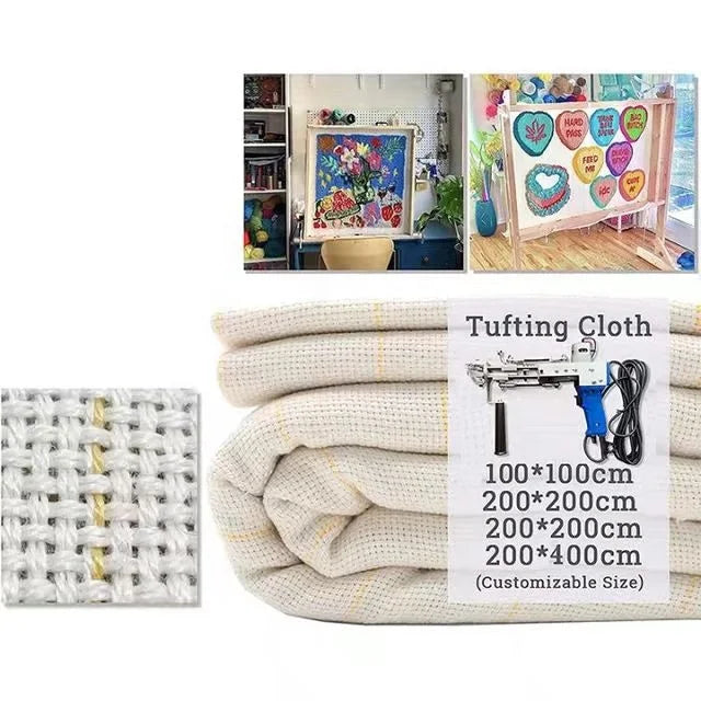 Tufting Carpet Monk Cloth Spear Thorn Carpet Cloth Large Pc Pure Cotton Polyester Yellow Thread Backing Cloth for Tufting Gun