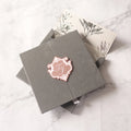 The Latest High-end Wedding Invitation Card with a clear Acrylic Card with a Suede Grey Board