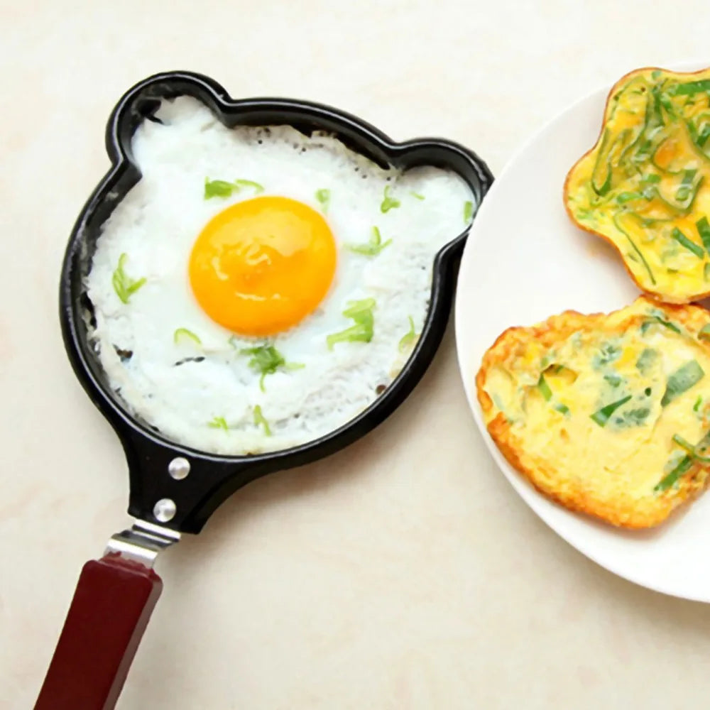 Egg Tools Non-stick Cute Shaped Egg Mold Pans Mini Breakfast Egg Baking Pans Kitchen Accessories Cooking Tool Dropshipping