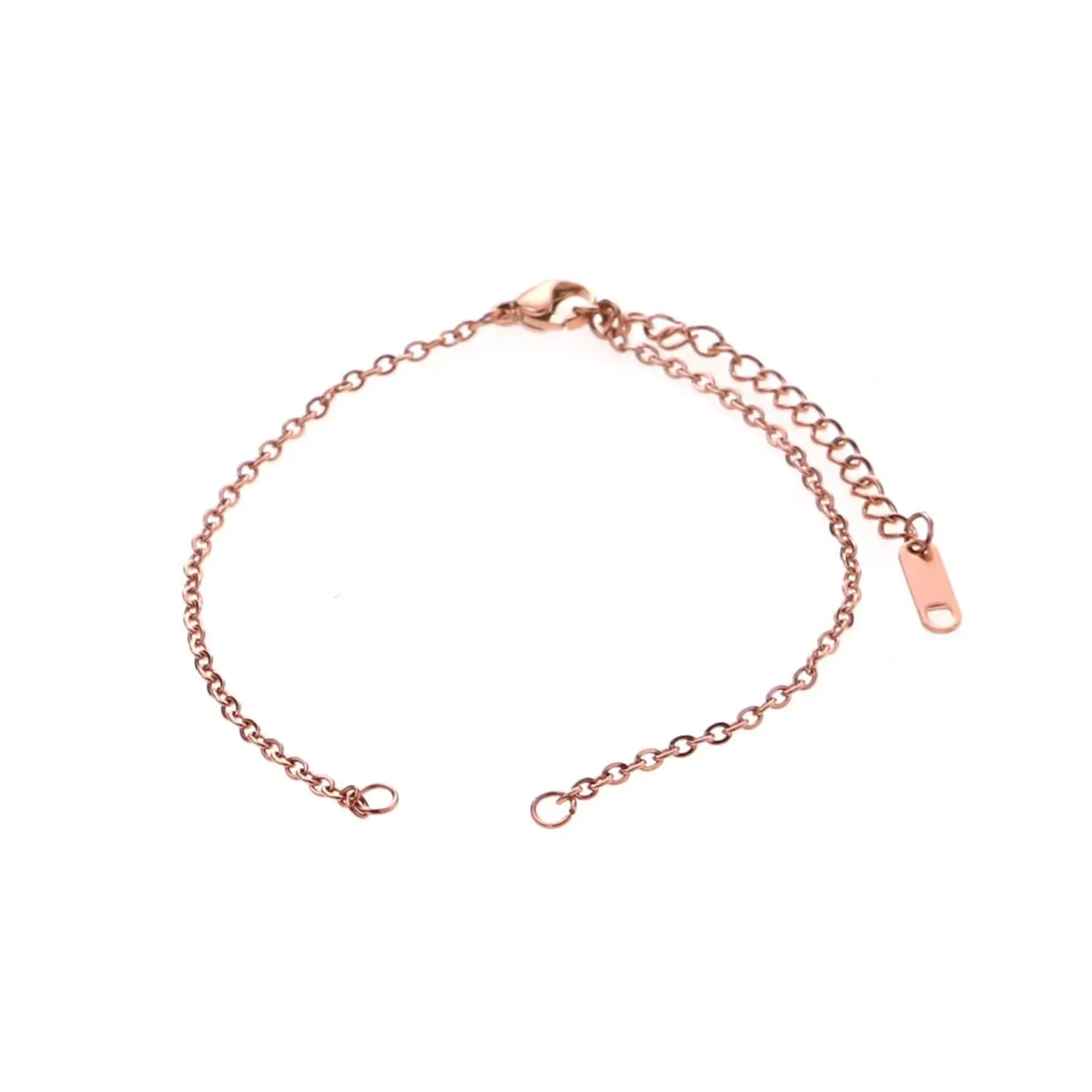 Wholesale Factory Adjustable 1.5mm 2mm 316L Stainless Steel Rose Gold/18K Gold Plated Women's DIY Jewelry Bracelet Fashion Charm