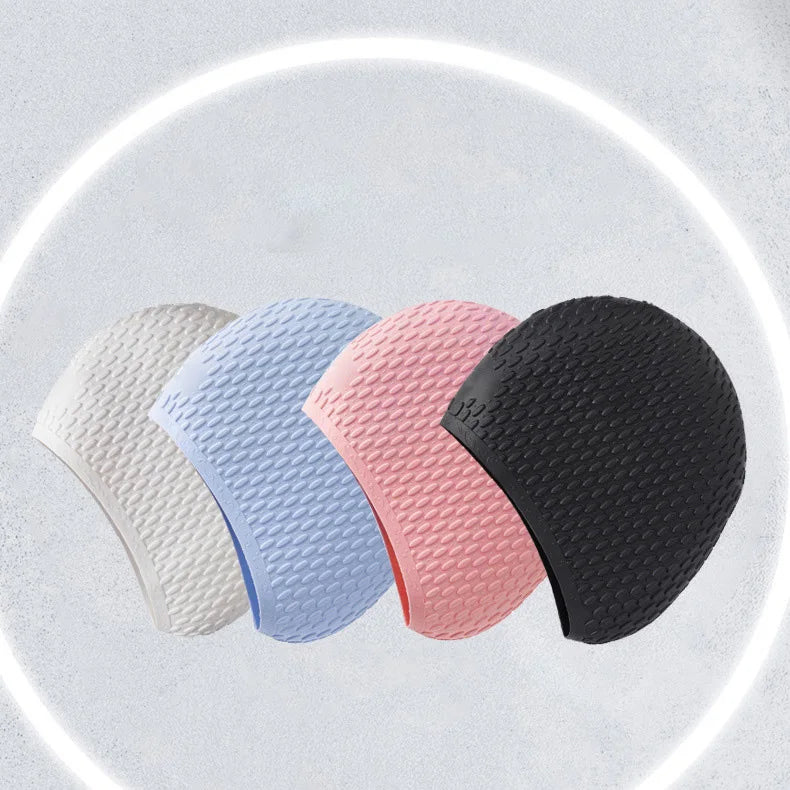 Rain Drop Silicone Swim Cap Anti-UV Protective Swimming Caps Sport Fitness Custom Swim Cap for Adults