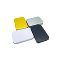 ODM OEM Ready in Stock Wholesale Factory Small Batch Custom Rectangular Silver White Black Gold Candy Storage Hinged Tin Box