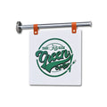 Double Sided Billboard with Metal logo Hanging at the Entrance of Customized Store logo Door Sign logo