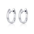 3-Color Gold Hoop Earrings for Women Sterling Silver 925 with Rose Gold & Gold Plated Medium Size Hoops Wedding Jewelry SCE808