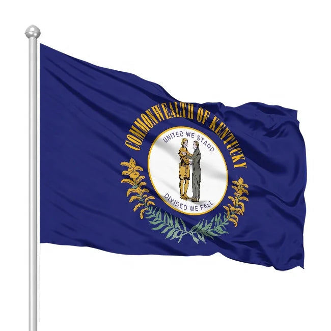 Customized Thickened Polyester Kentucky Flag and All Major States Flags in the US Durable with Digital Printing Techniques