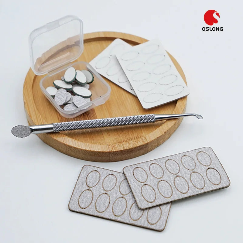 Small Disposable Replacement File Sandpaper Nail Cuticle Pusher Set for Nail