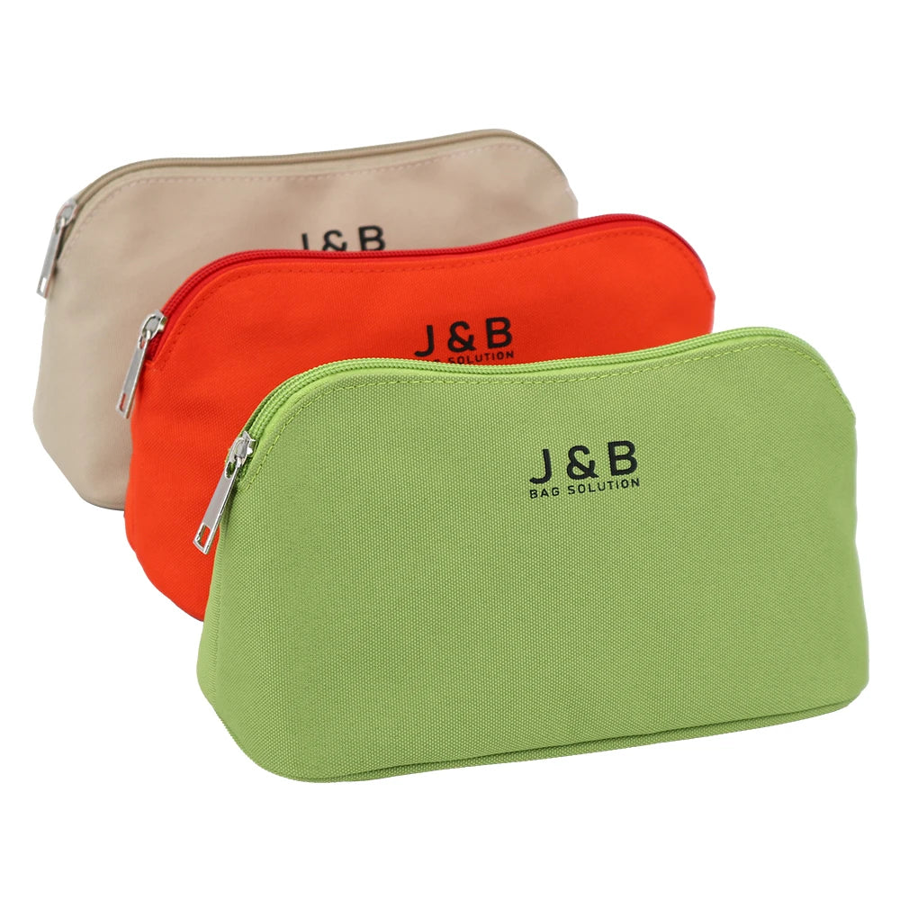 Skincare brush label case Organizer Bag Custom Logo Printed Polyester 600D Maquillage Cosmetic Gift Zipper Pouch Giveaways