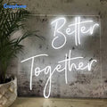 Flexible Acrylic LED Neon Light Sign for Mr and Mrs Marry Me Wedding Decorations Indoor Use