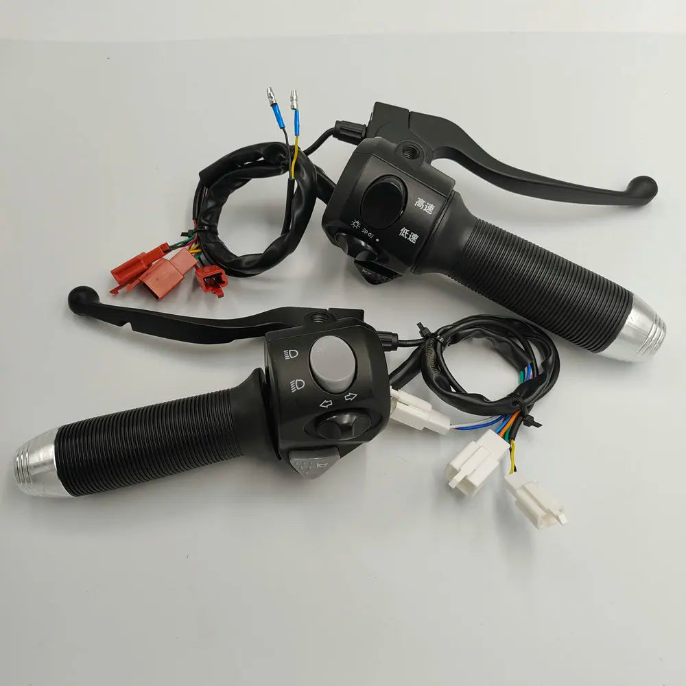 Electric Vehicle Throttle Little Turtle King/The Big Tauru Scooter Handlebar+Horn+Headlamp+Steering+high Low Speed Gears Switch