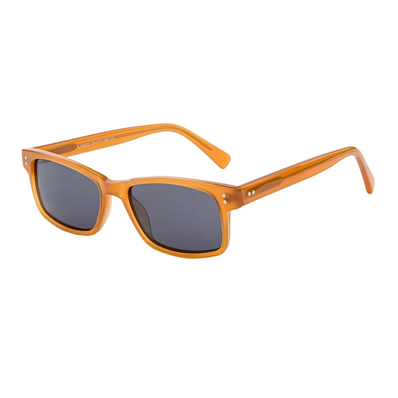 2025 Italian Retro Custom Logo Shades Sunglasses Slasses Square Handmade Cellulose Men Acetate Polarized Sunglasses