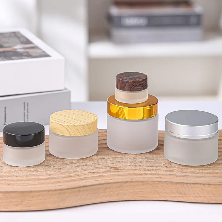 Empty Sun Hand Cream Bottle Skincare Packaging Cosmetic Face Cream Frost Glass Jar