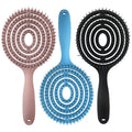 Popular Classic Multifunctional Smooth Hair Brush Styling Round Hollow Comb for Women