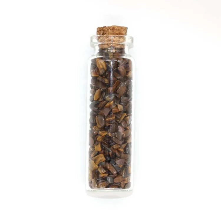 2026 Crystal Gemstone Perfume Bottle Glass Essential Oil Gemstone Tiger-eye Roller Ball Bottle Semiprecious Stone Crafts