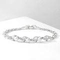 High Quality Micro-Inset Zircon Leaf Rhinestone Bracelet Personality Luxury Pearl Bracelet for Women