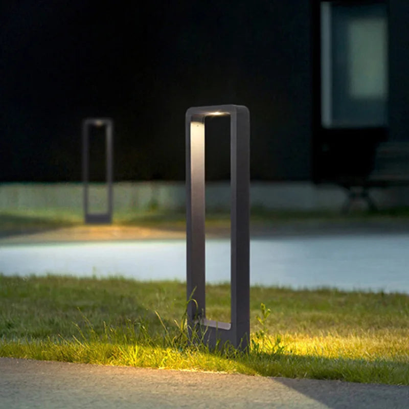 Light Outdoor Garden Lawn Lamp 10W 300/600/800mm Aluminum LED COB Landscape Bollard Path Road Street Post Light