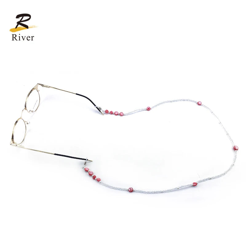 sunglasses accessories pearl beads leather gold metal sunglasses glasses rope chains
