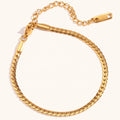 Dingran 2023 New 18K Gold Plated NK Chain Bracelet 2.7mm Stainless Steel Tarnish Tree Jewelry Stylish Trendy Gift for Wedding