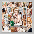 50PCS High-quality Star Peripheral Painted Graffiti Creative DIY Nicole Mary Kidman Sticker Refrigerator Desktop Headset Sticker