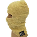 Low Moq Warm Winter Grassy Ski Mask One Hole Knit Full Face Cover Distressed Balaclava With Custom Tag