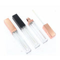 Low MOQ Custom Logo 5ml Luxury Rose Gold Square Lipgloss Packaging Clear Lip Gloss Containers Tube