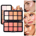 Newest Design 3-in-1 Face Makeup Palette High Pigment Vegan Matte Blush Highlight Solid Contouring Palette Wholesale