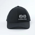 6 Panel Custom Embroidery Logo Breathable Mesh Trucker Cap Laser Cut Hole Quicky Dry Cap Black Baseball Cap