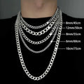 Wholesale Waterproof Stainless Steel Necklace Sliver Plated Fashion Necklace Hiphop Necklace for Men