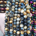 High Quality Brown Dream Tiger Eye Beads Round Nature Stone Bead Strand for Bracelet DIY Jewelry Making