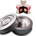 6-inch Sandwich Cake Mold Heart-shaped Bread Combination Mold Two One Set Baking Set Aluminum Round Baking Pan
