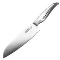 QXF Ultra Sharp Stainless Steel Kitchen Santoku Knife 7 Inch Japanese Santoku Knife With Hollow Handle