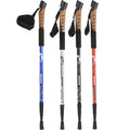 Outdoor Wooden Cork Handle Walking Sticks Aluminium Trekking Pole Portable Nordic Walking Pole